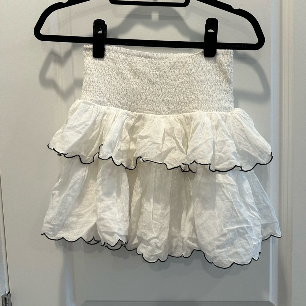 white skirt